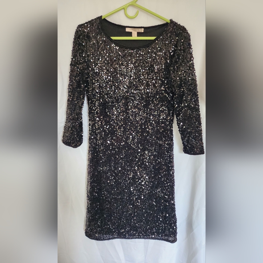 Forever 21 Sparkling Black Sequin Dress